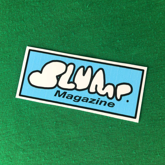 Ice Blue Slump Logo Sticker