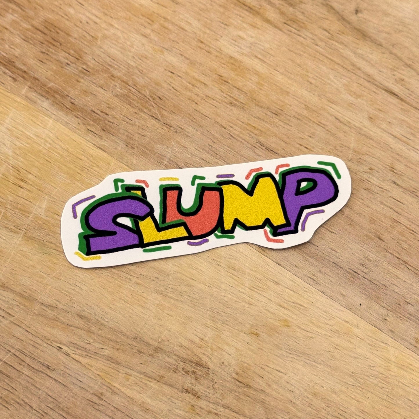 Party Slump logo sticker