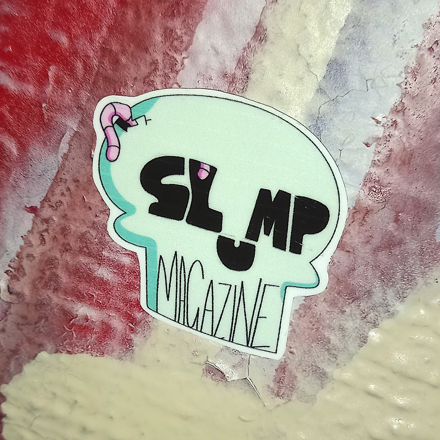 Skull Slump Logo Sticker