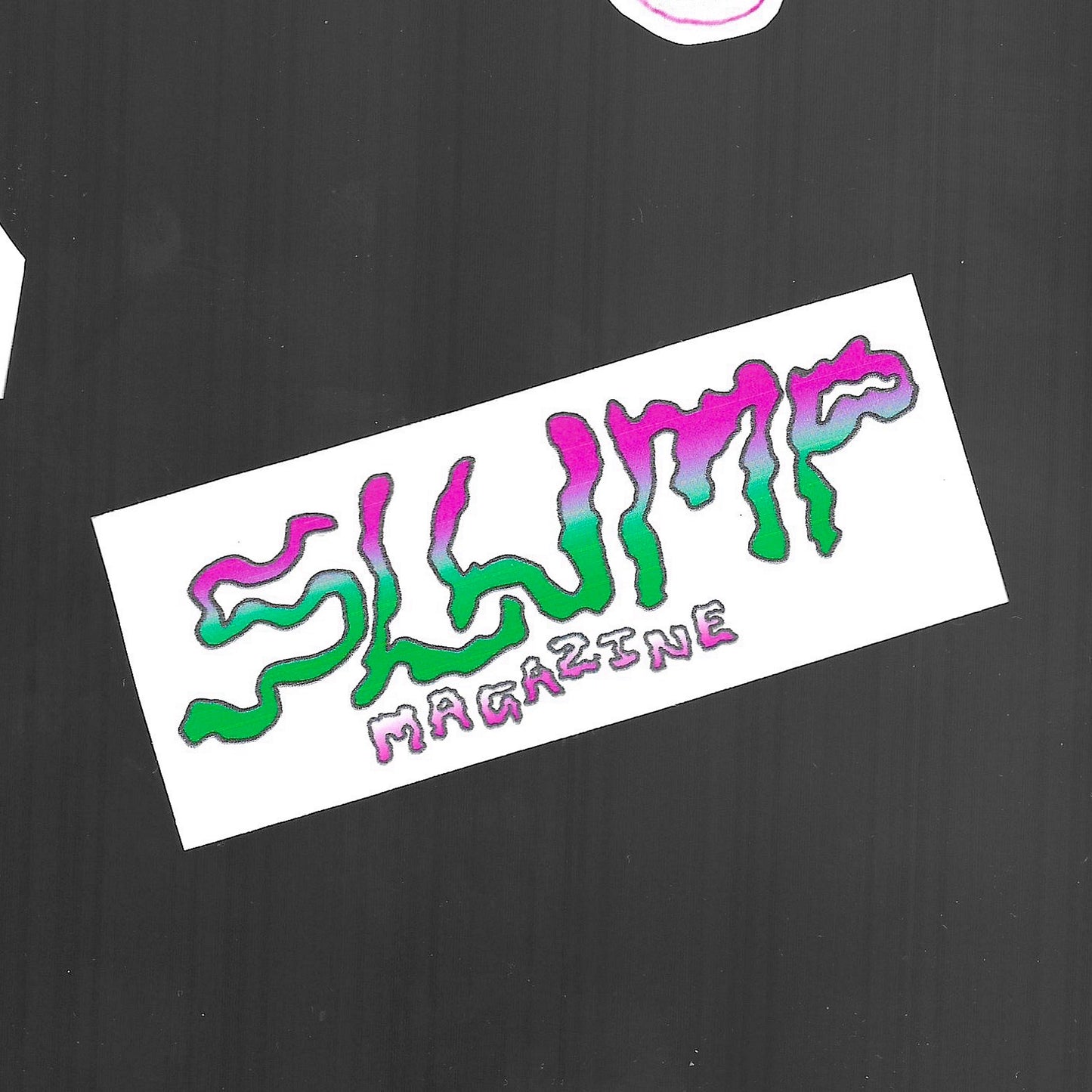 Squiggle Slump Logo Sticker