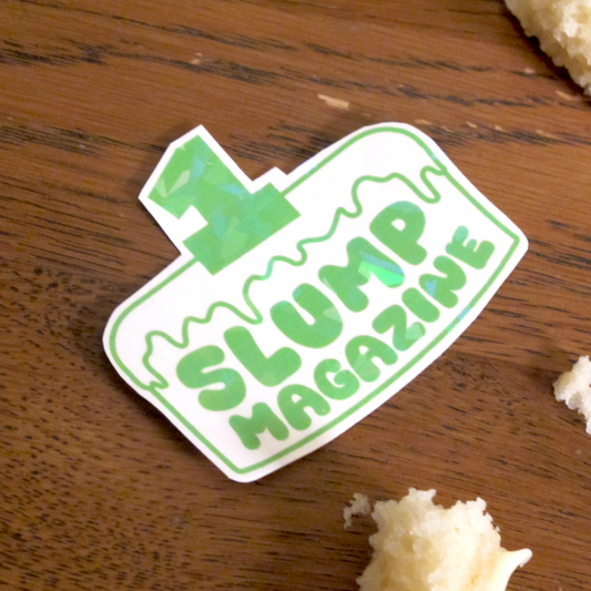 Slump 1st Birthday Logo Sticker