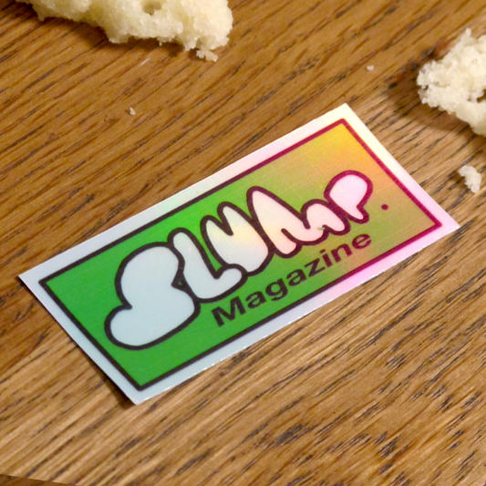 Holographic Classic Slump Logo Sticker